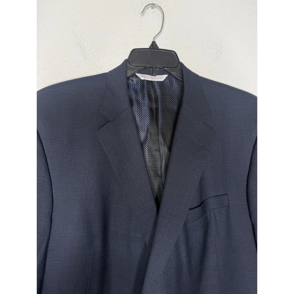 SAMUELSOHN SB Garner Dark BLUE ITALIAN Colombo Icewool BLAZER Size 50R